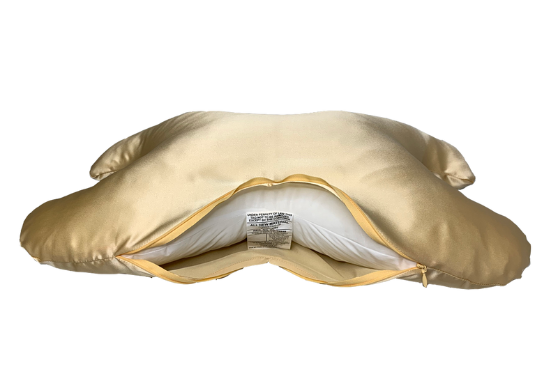 Le Grand Pillow 100% naturligt silkeguld med aftagelig taske