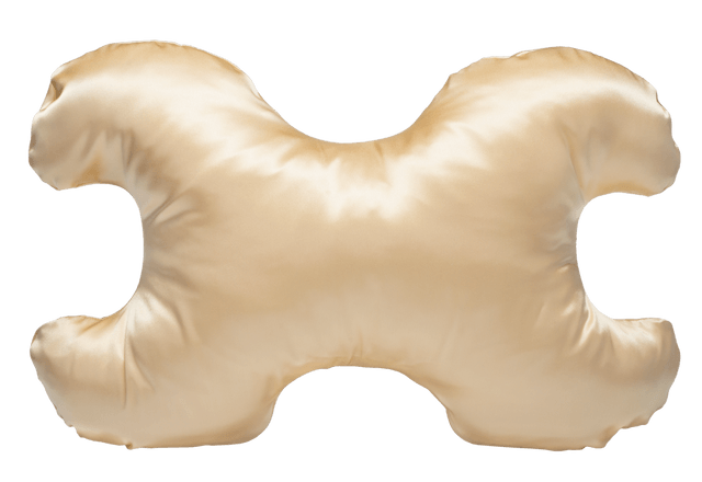 Le Grand Pillow 100% Natural Silk Gold with removable case - SaveMyFace
