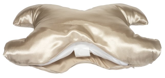 Le Grand Pillow Satin Champagne with removable case - SaveMyFace